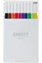 مجموعة أقلام رسم Uniball Emott 0.4 مم برأس أكريليك، مكونة من 10 قطع / Pem-sy-10c-no:1