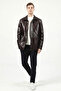 Colorado Men's Real Leather Coat Chestnut - 4