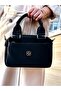 Black Parachute Fabric - Women's Shoulder and Hand Bag, Waterproof - 4