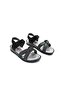 (Arzen Sandals) Thermo Non-Slip Sole Velcro Children's Sandals Black