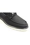 152-19488 Genuine Leather Inside and Outside Eva Light Sole Men's Casual Shoes BLACK - 5