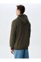Sıgnli Hooded Zipperless Regular Fit Green Sweatshirt - 3