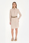 Women's Sand Mini Size Woven Dress 50285640-Vr085