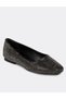 (Shoes) Stone Detailed Women's Ballerina Black - 3