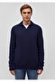 Polo Collar Navy Blue Sweater Slim Fit / Slim Fit 0710225 -84371 - 3