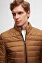 Ds Groom Slim Fit Cinnamon Windproof Fiber Filled Inflatable Coat - 3