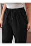 Mokashopin Women's Elastic Waist Front Lacing Two Thread Fabric Bottom Tracksuit - 2