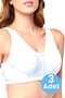 Women's Cotton Combed Cotton Half Tank Bra 3 Pieces - 7