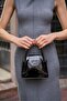 Black Patent Leather Women's Covered Mini City Bag - 4