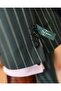 Green Slim Fit Striped Double Breasted Jacket and Trousers Set - T11937 - 4