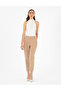 Beige Fabric Trousers 50290368 -Vr011 - 3