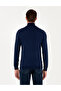 Light Navy Blue Slim Fit Turtleneck Basic Knitwear Sweater 50296602-Vr059 - 5