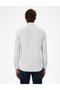 Brown Striped Slim Fit Long Sleeve Shirt 50294159-Vr029 - 5