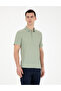 Green Slim Fit 100% Cotton Buttoned Polo Collar T-Shirt 50285411-Vr016 - 3