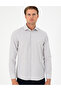 Brown Striped Slim Fit Long Sleeve Shirt 50294159-Vr029 - 3