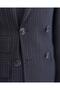 Italian Style Double-Breasted Jacket Trousers Suit Navy Blue T11914 - 3