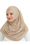 Ready to Wear Turban Soft Headscarf Shawl - Dark Mink - 5
