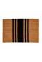 TRISHA BLACK STRIPE DOOR MATS 40X60