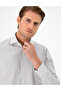 Brown Striped Slim Fit Long Sleeve Shirt 50294159-Vr029 - 2