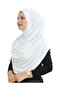 Long Ready-To-Wear Turban Soft Scarf Islamic Clothing Viscose - White - 4