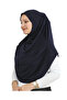 Long Ready-To-Wear Turban Soft Scarf Islamic Clothing Viscose - Navy Blue - 3