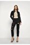 15295403   Women's Leather Coat - Black - 3