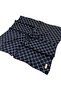 Silk Scarf - 8902230-322 Navy Blue White Sura