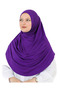 Long Ready to Wear Turban Soft Scarf Islamic Clothing Viscose - Purple - 5
