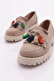 Women's Tasseled Loafers Beige Suede 3947841 - 4