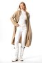 Long Sleeve Gizem Autumn and Winter Asymmetrical Cut Double Muslin Jacket Mink Vzn - 4