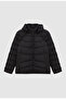 Ds Damat Regular Fit Black Inflatable Hooded Coat - 5