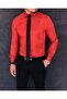 Italian Style Slim Fit Men's Tie Collar Shirt Tile T5904 - 3