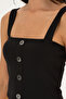 Women's Black Sleeveless T-Shirt 50286100-Vr046 - 7