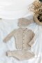 Knitwear Bereli Bottom and Top Set Baby Set Brown