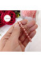 Powder Pink Half Pearl Ribbon Silk Single Row String 4 Meters & 6 mm for Decoration - 2