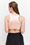 Women Round Neck Sleeveless Tie Dye Top, Pink Combo - 2