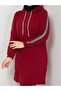 Women's Hooded Sleeve Striped Tracksuit Set - 2