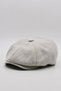 Men's 8 Piece Cotton Newsboy British Cap Hat Beige