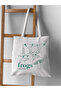 Frog Frog Design Thick Canvas, Rips Cloth Bag, Shoulder Bag, Thick Tote Bag - 3
