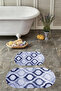 Digital Printing Washable Non-Slip Base Mug Model Oval Bath Mat Toilet Set - 5