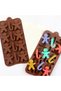 Silicone Cookie Man Chocolate Mold Silicone Chocolate Mold