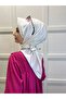 Plain Twill Silk Scarf - Pearl White - 2