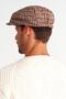 قبعة رجالية من الصوف بنقشة Houndstooth مكونة من 8 قطع - 3