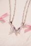 Mariposa Magnetic Friendship Necklace Steel 2 Pieces