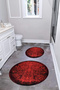Digital Washable Non-Slip Base Classic Model Round Bath Mat Toilet Set - 7