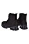Genuine Leather Women's Boots Hj-21520-Z Black Nubuck - 5