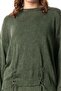 Long Sleeve Berra Tie-Up Autumn and Winter Knitwear Blouse Khaki Hk - 4