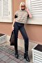 Mink Striped Knitwear Sweater Mg2159 - 2