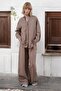 Women's Mink Linen Shirt and Pants Set - 2