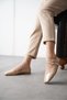 Women's Ravello Ballerina Shoes - Tan-Patent Leather - 6